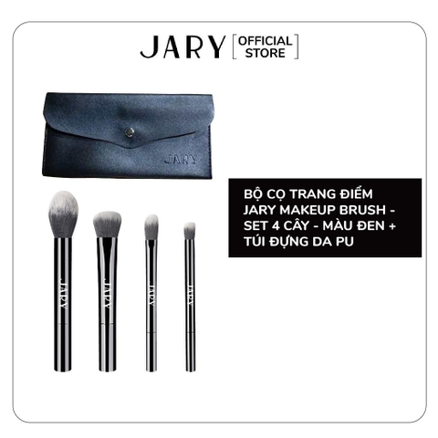 Bộ Cọ Trang Điểm Chuyên Nghiệp Kèm Túi Da PU Cao Cấp Jary Makeup Brush