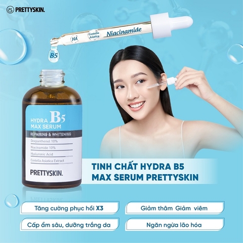 Serum Dưỡng Trắng Phục Hồi Da Prettyskin Hydra B5 Max Serum 50ml