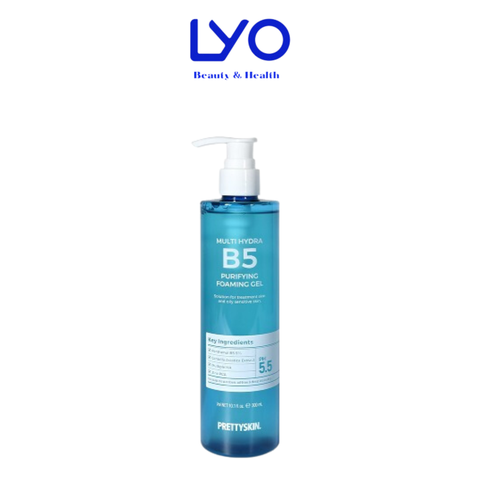 b934 - Gel Rửa Mặt Prettyskin Multi Hydra B5 Purifying Foaming Gel Làm Sạch Sâu, Dưỡng Ẩm Cho Da 300ml