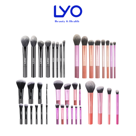 Bộ Cọ Trang Điểm Chuyên Nghiệp Kèm Túi Da PU Cao Cấp Jary Makeup Brush