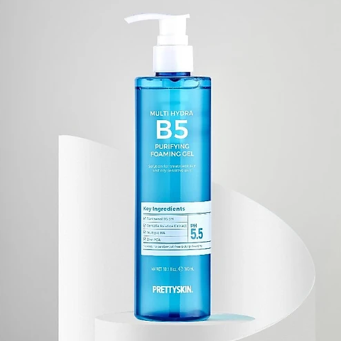 b934 - Gel Rửa Mặt Prettyskin Multi Hydra B5 Purifying Foaming Gel Làm Sạch Sâu, Dưỡng Ẩm Cho Da 300ml