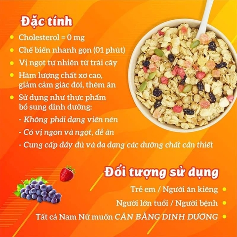 Ngũ cốc trái cây Calbee 600g Nhật Bản Màu trắng