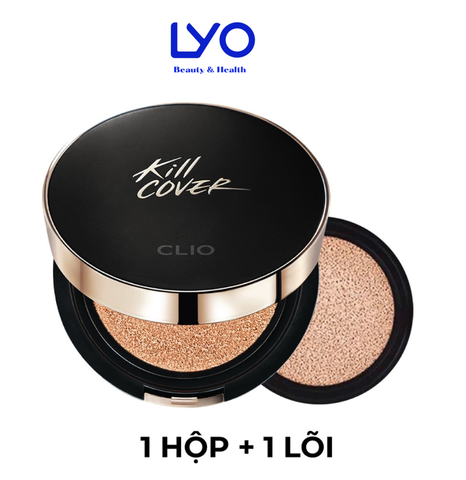 Phấn Nước Clio Kill Cover Fixer Cushion SPF 50+, PA+++ 15g ( 1 hộp kèm 1 lõi)