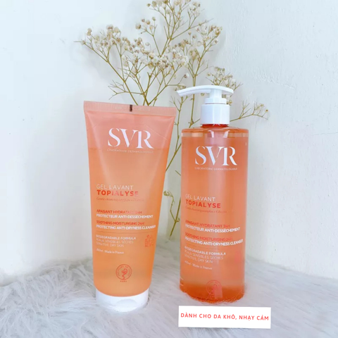 c864 - Sữa Rửa Mặt Pháp SVR Topialyse Gel Lanvant ( Tuýp 200ml - Hồng )