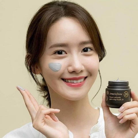 Mặt Nạ Tro Núi Lửa Innisfree giảm Mụn Đầu Đen Super Volcanic Pore Clay Mask 2X