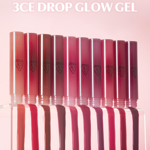 Son Bóng Dạng Gel 3CE Drop Glow Gel Son Rạng Rỡ Đôi Môi Hàn Quốc 4g