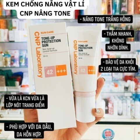Kem chống nắng nâng tone CNP Laboratory Tone-Up Protection Sun SPF 42+/PA +++ 50ml