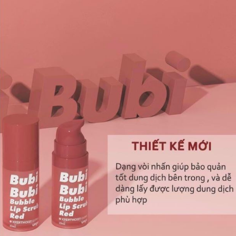 Tẩy Tế Bào Chết Môi & Son Dưỡng Môi Unpa Bubi Bubi Bubble Lip Scrub & Lip Ampule Hàn Quốc 10ml