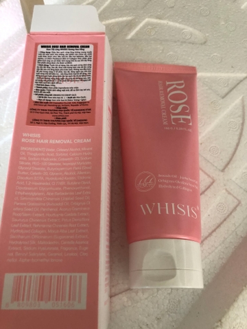 e473 - WHISIS - Kem Tẩy Lông Hương Hoa Hồng, Whisis Rose Hair Removal Cream 150g
