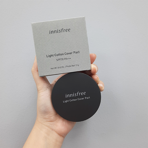 Phấn nén Innisfree Light Cotton Cover Pact SPF30 PA+++ 12g