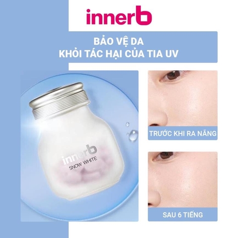 Viên Uống Trắng Da InnerB Snow White  plus + 56 viên