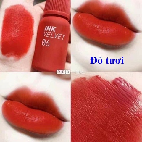 Son kem Peripera Peri's Ink Velvet / Ink AIRY Velvet - Son bóng Water Bare Tint
