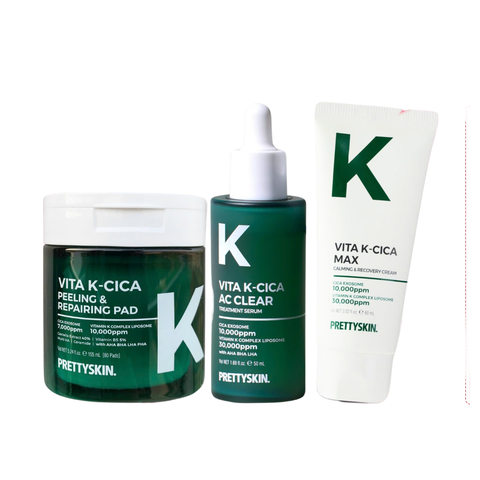 e163 - Prettyskin - Combo Vita K (Toner Pad + Serum + Kem Dưỡng)
