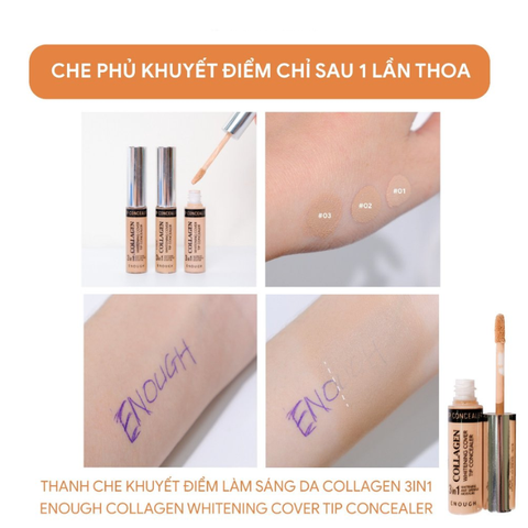 c276 - Thanh Che Khuyết Điểm Enough Collagen Cover Tip Concealer
