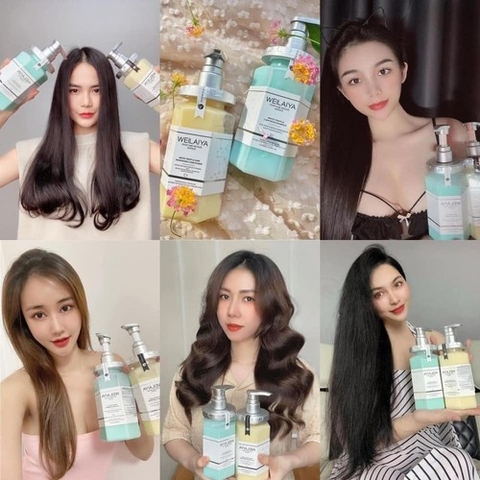 d464 - Bộ Dầu Gội Xả Giúp Phục Hồi Đa Tầng Nấm Truffle Weilaiya  450ml