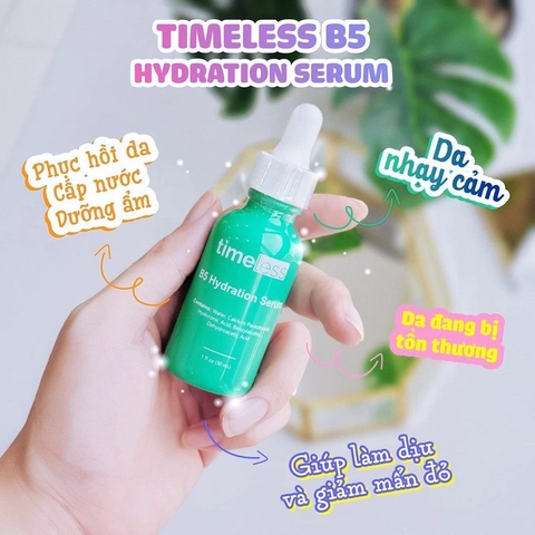 d406 - Tinh Chất Cấp Nước, Phục Hồi Da TimeLess Vitamin B5 + Hyaluronic Acid Serum 30ml