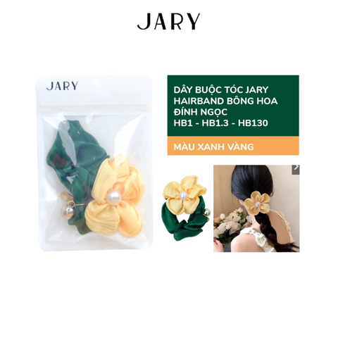 b124 - Jary - Dây Buộc Tóc, Hair Band - HB1 - HB1.3 - Bông Hoa Đính Ngọc