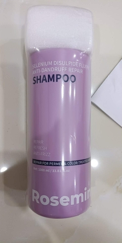 f033 - Rosemine - Dầu gội Selenium Disulfide Fluffy Anti Dandruff Repair Sampoo 1000ml