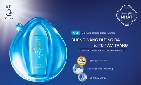 Gel Sữa Chống Nắng Senka Perfect UV Gel SPF 50+/PA++++ 80ml