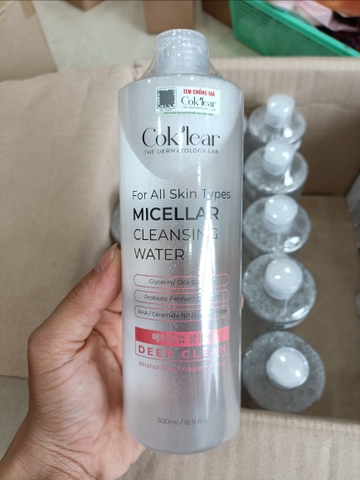 f342 - Nước tẩy trang CoK'lear Micellar Cleansing Water 500ml