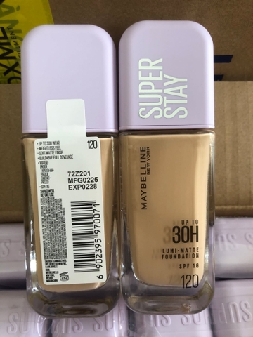 Kem Nền Bắt Sáng Superstay Lumi Matte 30H Che Phủ Siêu Nhẹ Mặt Maybelline New York Mỹ 35ml