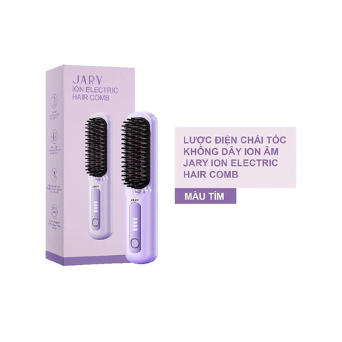 Lược Điện Chải Tóc Không Dây Ion Âm Jary Ion Electric Hair Comb Tạo Kiểu Suôn Mượt