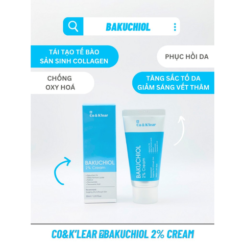 c467 - Kem dưỡng Co&k'lear làm dịu và làm dịu làn da - Co&k'lear Bakuchiol 2% cream 30ml