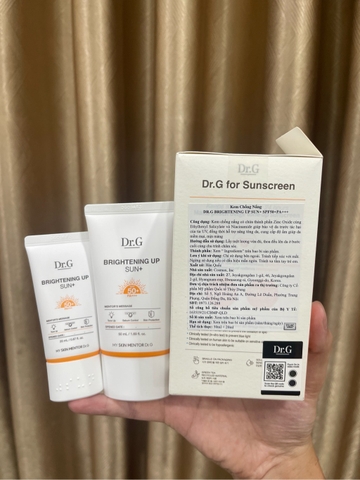 c840 - Bộ Sản Phẩm Kem chống nắng Dr.G  Brightening Up Sun+ SPF 50+ PA +++ 10ml - 20ml - 50ML (Cam)