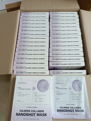e51 - Mặt Nạ Thạch Vàng Collagen Chống Lão Hóa, Cấp Ẩm, Cải Thiện Nếp Nhăn Medianswer Vita Collagen Mask Hàn Quốc 37gx5 Miếng