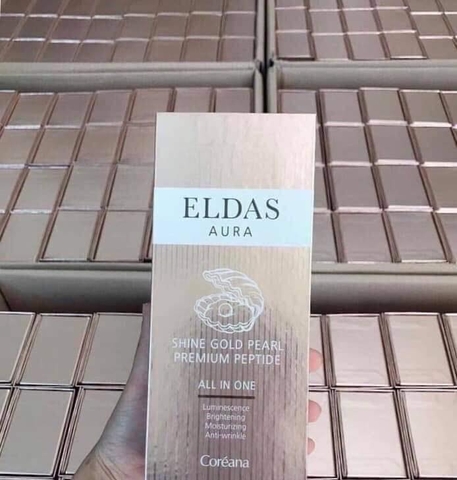 Serum tế bào gốc Eldas Aura Coreana Shine Gold Pearl Premium Peptide 100ml