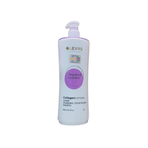 a90 - OLEXRS - (Mẫu mới 2025) Dầu gội / Dầu xả Hair Salon Argan Oil Collagen Complex 960ml