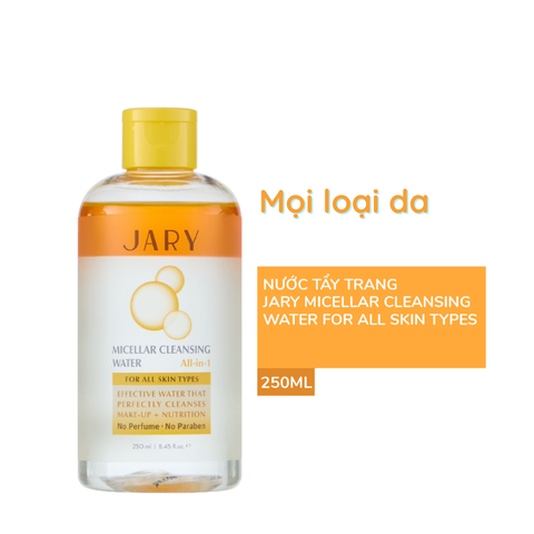 c757 - Nước tẩy trang JARY Micellar Cleansing Water All-In-1 250ml (Vàng)