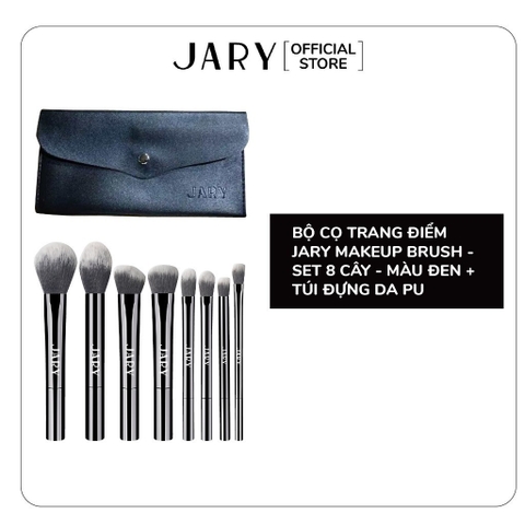 Bộ Cọ Trang Điểm Chuyên Nghiệp Kèm Túi Da PU Cao Cấp Jary Makeup Brush