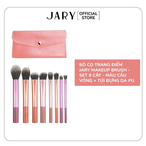 Bộ Cọ Trang Điểm Chuyên Nghiệp Kèm Túi Da PU Cao Cấp Jary Makeup Brush