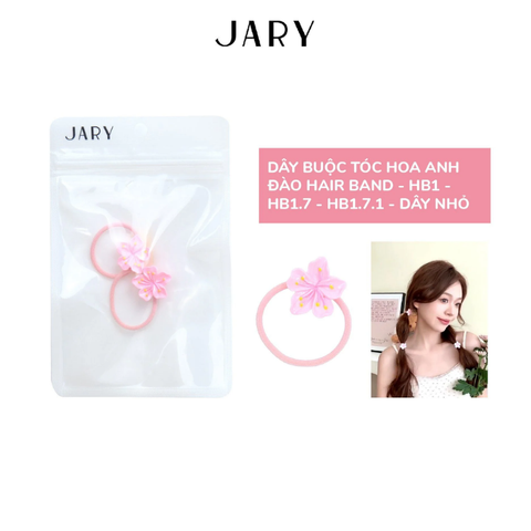 b111 - Jary - Dây Buộc Tóc Hoa Anh Đài, Hair Band - HB1 - HB1.7 - HB1.7.1 - Dây Nhỏ (Set 2 Cái)