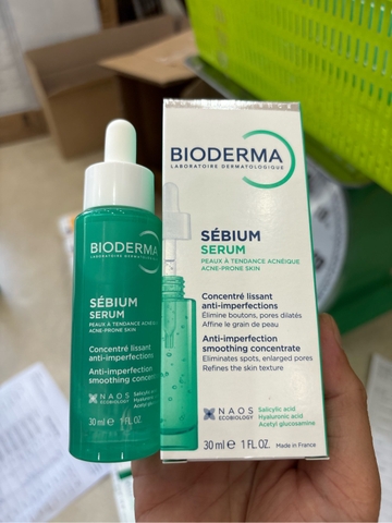 F504 - BIODERMA - Tinh Chất Sáng Mịn, Mờ Thâm Bioderma Sébium Serum Cải Thiện Toàn Diện Da Dầu Mụn 30ml