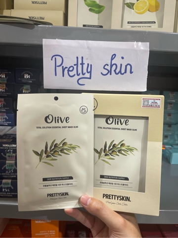 f258 - Prettyskin - Combo 3 miếng mặt nạ giấy Prettyskin - Ô liu (Olive)