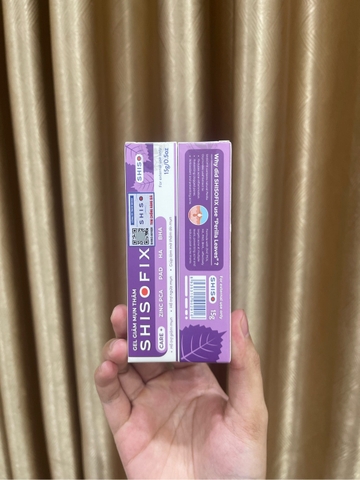 e110 - Gel Giảm Mụn Thâm Shisofix & Bộ Dụng Cụ Lấy Mụn 5 Món Shiso 15g