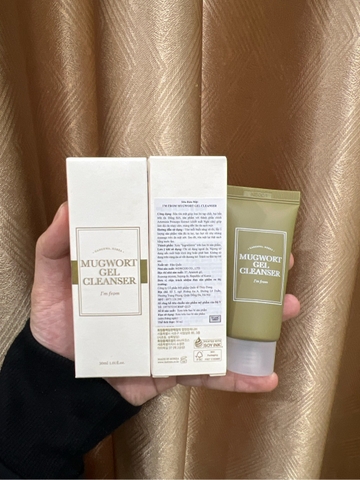 Sữa Rửa Mặt Dịu Nhẹ, Dành Cho Mọi Loại Da I’m from Mugwort Gel Cleanser Hàn Quốc 30ml