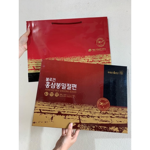 d681 - HỒNG SÂM LÁT TẨM MẬT ONG DAEDONG 200GR PLUS