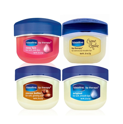 Sáp dưỡng môi Vaseline Lip Therapy 7g - Mỹ (3 màu: Xanh - Orginal, Vàng- Creme Brulee và Nâu - Cocoa Butter)