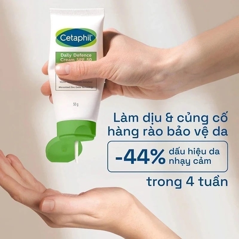Kem Chống Nắng/ Gel Chống Nắng Cetaphil Dưỡng Ẩm 2in1 Cetaphil Daily Defense Cream/ Light Gel SPF50/ SPF50+ 50ml, 50g
