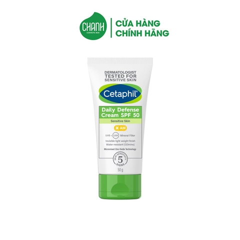 Kem Chống Nắng/ Gel Chống Nắng Cetaphil Dưỡng Ẩm 2in1 Cetaphil Daily Defense Cream/ Light Gel SPF50/ SPF50+ 50ml, 50g