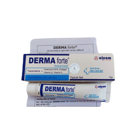 kem mụn Gel trị mụn Derma Forte Giảm Mụn Tức Thì, Ngừa Khuẩn, Giảm Thâm 15g