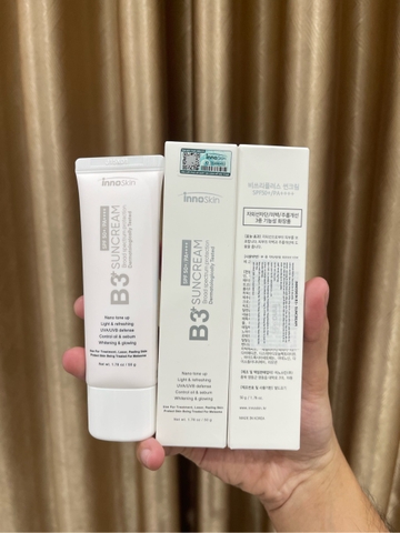 Kem Chống Nắng B3 Innoskin - Nâng Tone - Kiềm Dầu 50g.