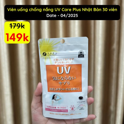 a835 - Viên uống chống nắng UV Care Plus Nhật Bản 30 viên