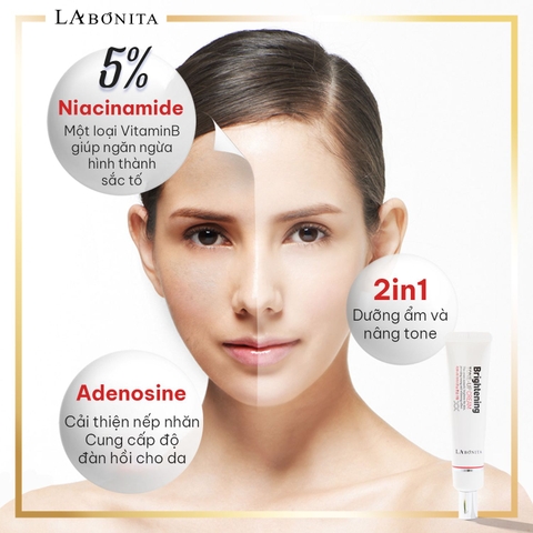 Kem Dưỡng Sáng Da Và Nâng Tone Da La Bonita Brightening Tone-Up Cream 40ml LYO