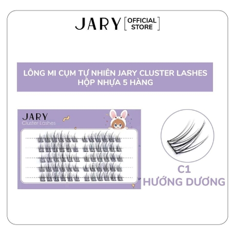 Hộp Nhựa 5 Hàng Lông Mi Cụm Tự Nhiên, Đa Phong Cách Jary Cluster Lashes Hàn Quốc