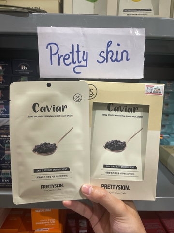 f261 - Prettyskin - Combo 3 miếng mặt nạ giấy Prettyskin - Trứng cá tầm (Caviar)