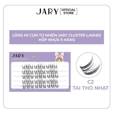 Hộp Nhựa 5 Hàng Lông Mi Cụm Tự Nhiên, Đa Phong Cách Jary Cluster Lashes Hàn Quốc